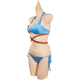 The Legend of Zelda Link Cosplay Two Piece Swimsuit with Sheer Kimono Cardigan Cover Up Original Design